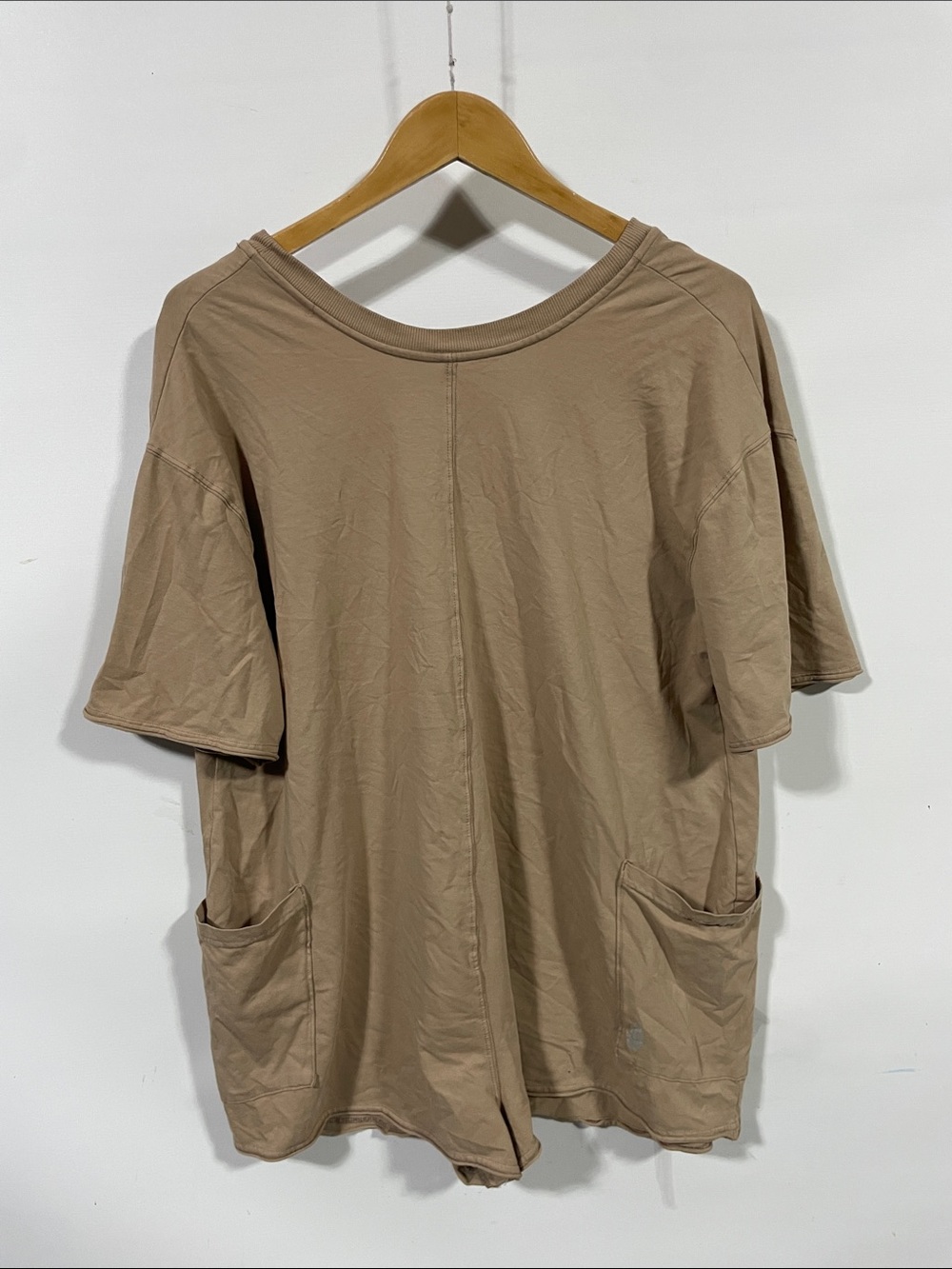 Free people FP movement Relaxed Short-Sleeve Pocket Tee in Tan